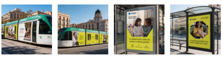 Aegon Spain campaign trams