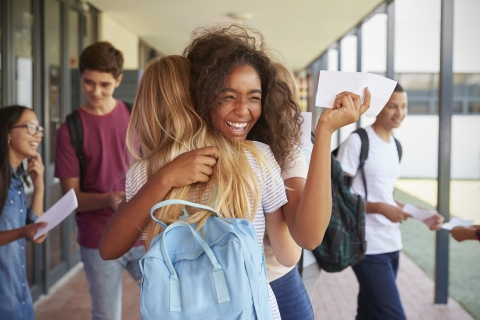 Smiling student