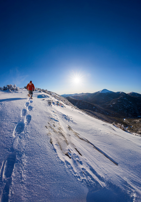Footsteps in the snow